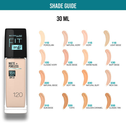 Maybelline Fit Me Matte & Poreless Liquid Foundation