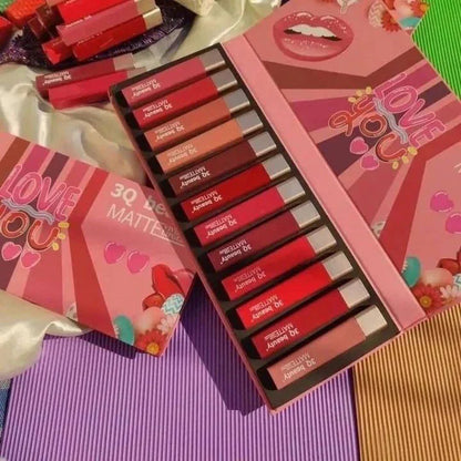 3Q BEAUTY MATTE LIPGLOSS PACK OF 12