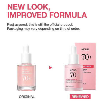 Anua Peach 70 Niacin Serum 10ml and 30ml